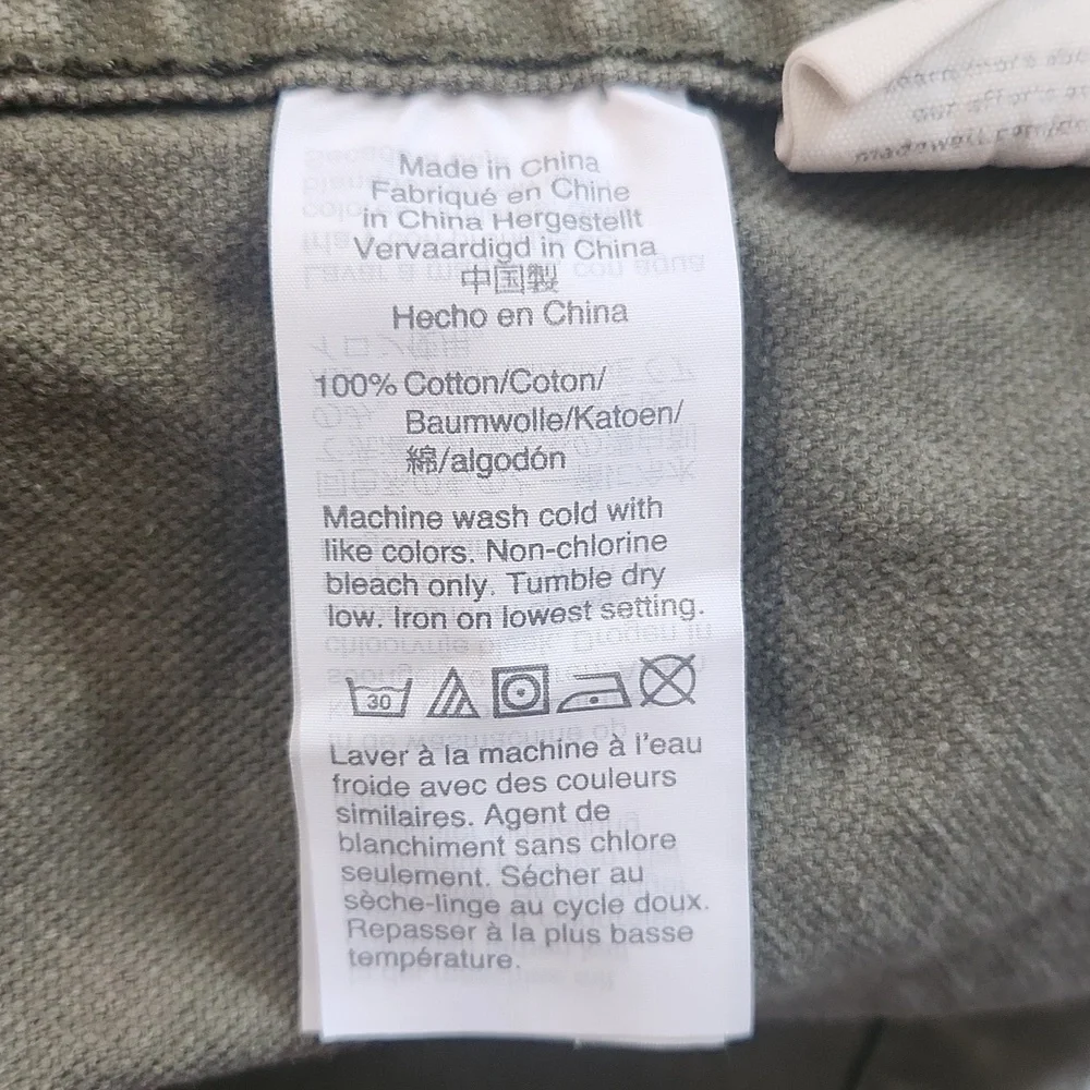 Madewell Khaki Utility Military Dispatch Cargo Green Jacket Size XXS - Picture 10 of 16